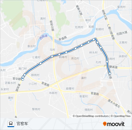 公交252路的线路图