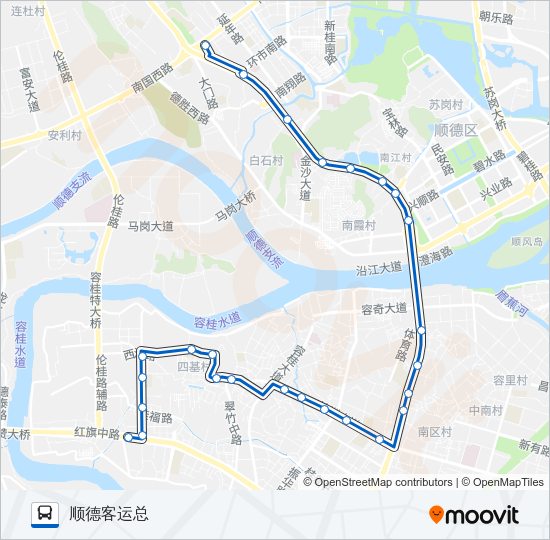 公交317路的线路图