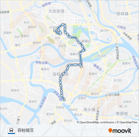 公交318路的线路图