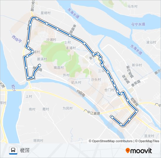 公交395路的线路图