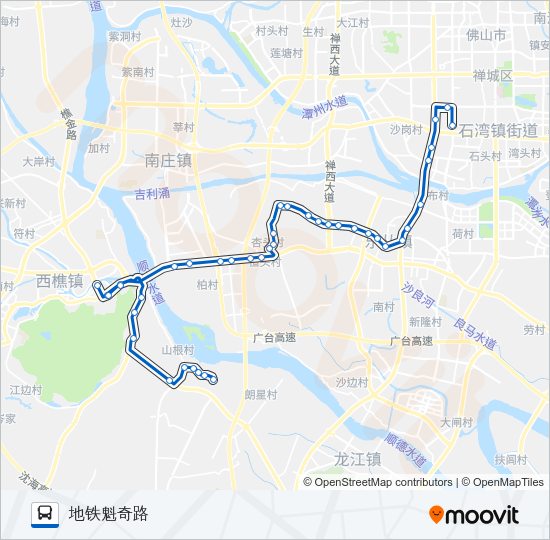 公交227a路的线路图