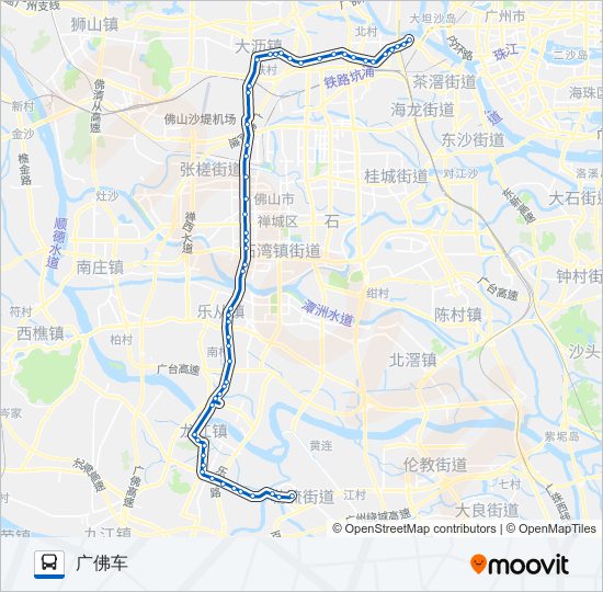 广佛城巴318路