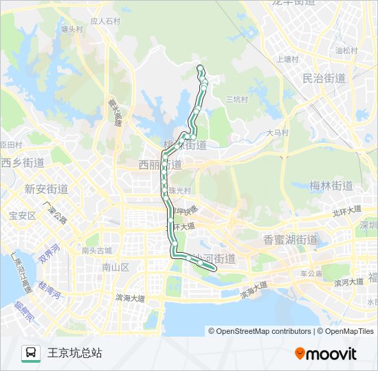 公交66路的线路图