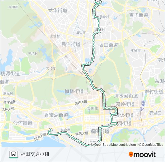 公交317路的线路图