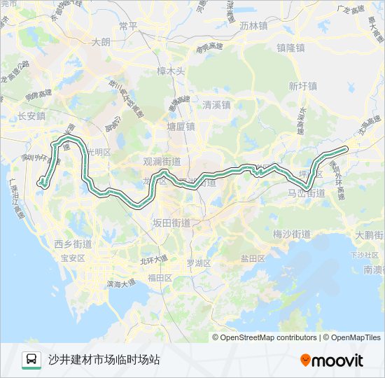 中国 深圳 深圳公交 m361路公交m361路的时间表 公交m361路通常在每天