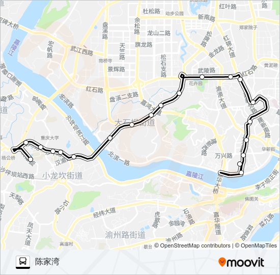 公交863路的线路图