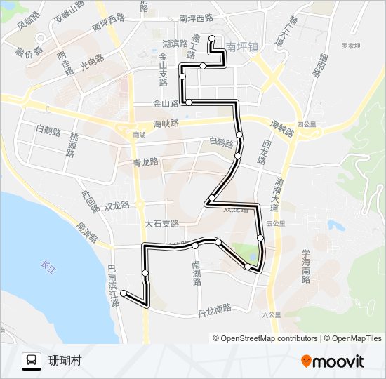 公交357路的线路图