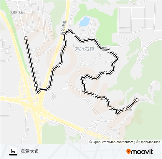 公交366路的线路图