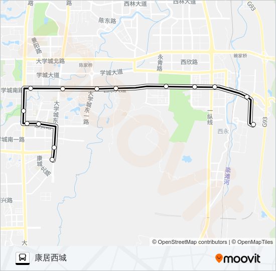 公交251路的线路图