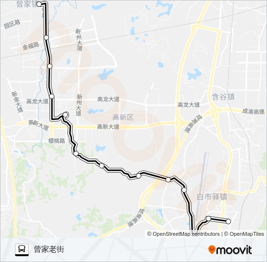 公交285路的线路图