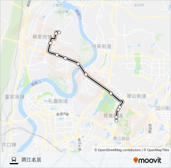 公交575路的线路图