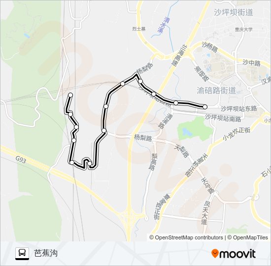 公交267路的线路图