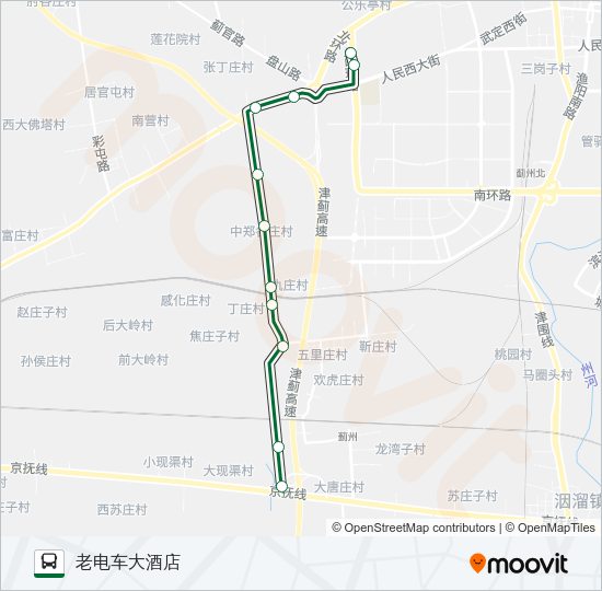 公交534路的线路图