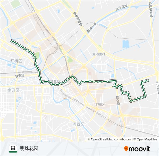 公交653路的线路图