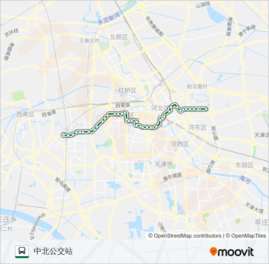 公交841路的线路图