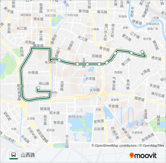 公交45路的线路图