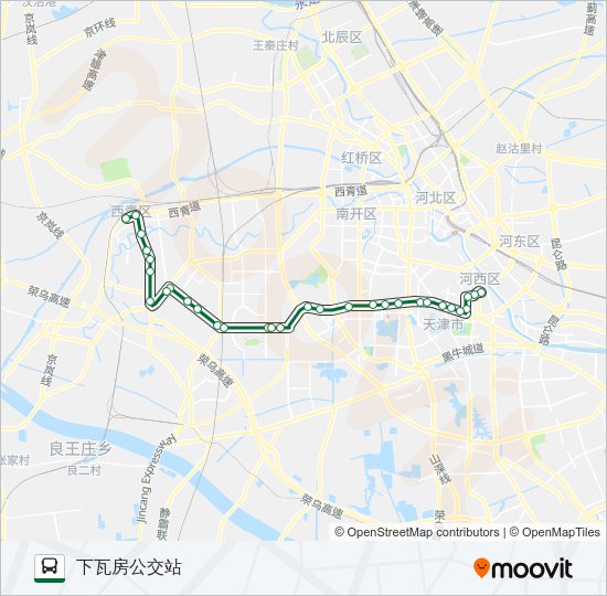 公交175路的线路图