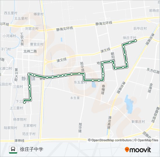 公交583路的线路图