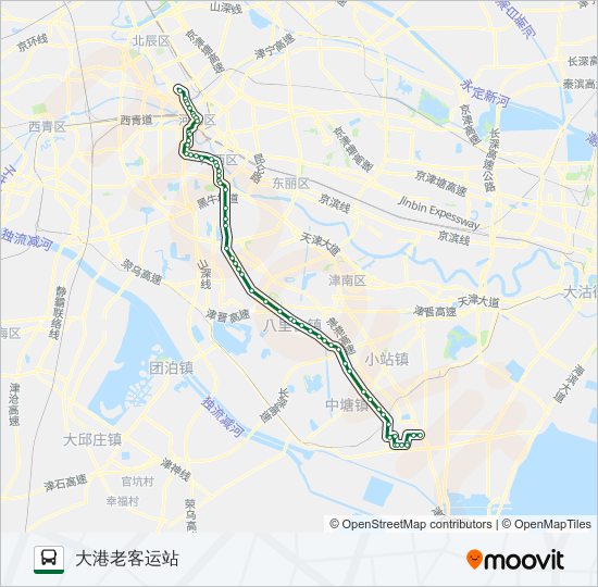 公交659路的线路图