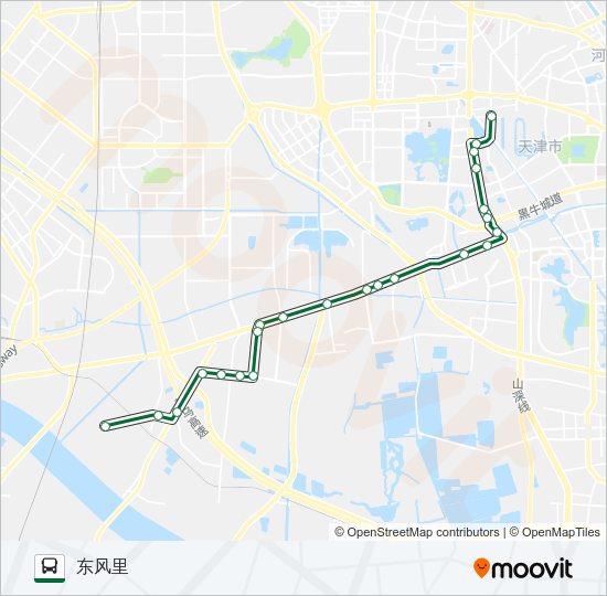 公交157区间路的线路图