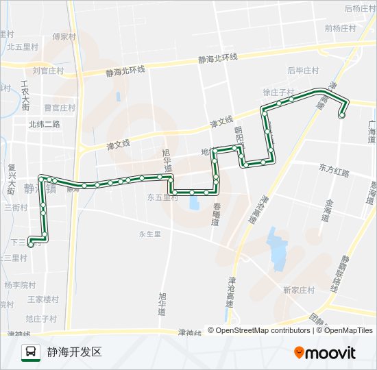 公交583大圈路的线路图