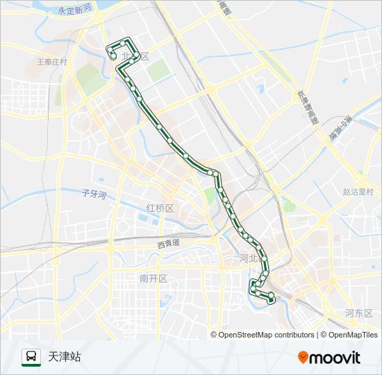 公交802路的线路图