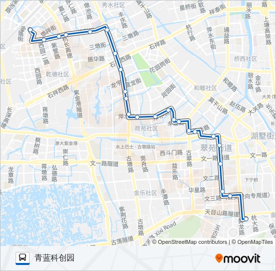公交303路的线路图