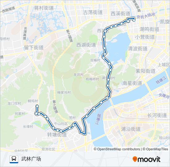 公交318路的线路图