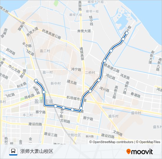 公交419路的线路图