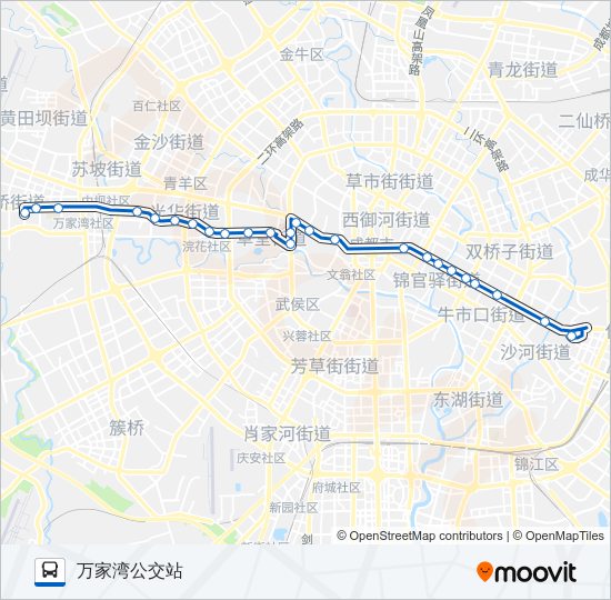 公交58路的线路图