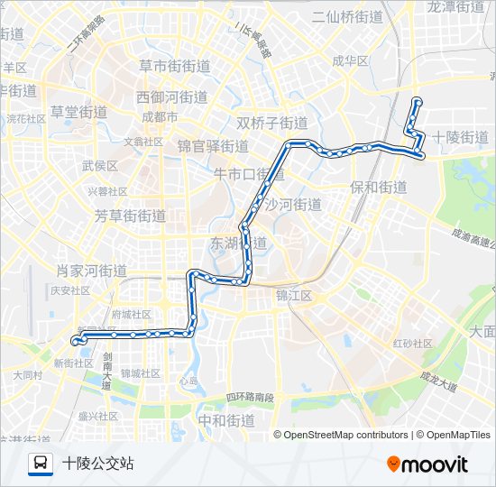 120路路线:日程,站点和地图-十陵公交站