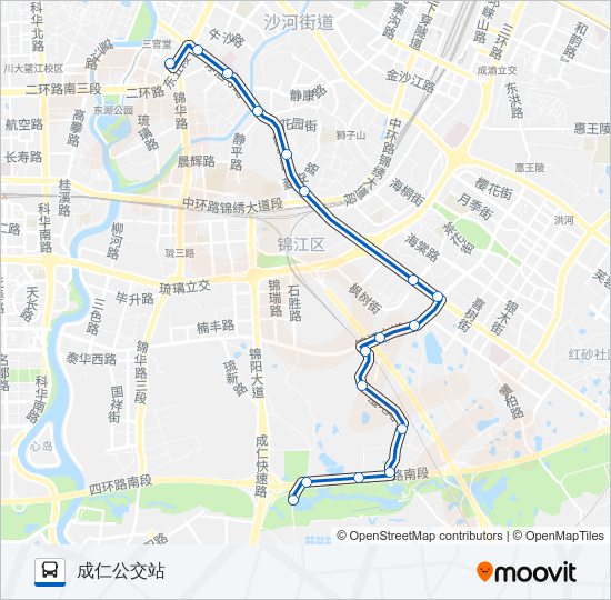 公交186路的线路图