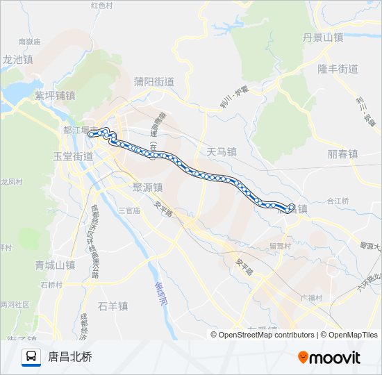 739路路线:日程,站点和地图-唐昌北桥