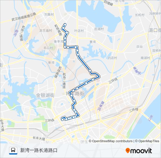 299路路线:日程,站点和地图-新湾一路长港路口