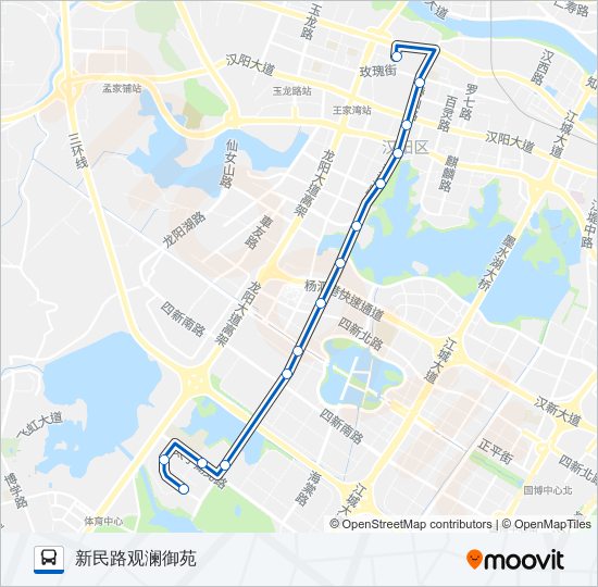 公交369路的线路图