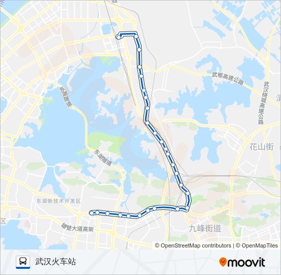 公交513路的线路图