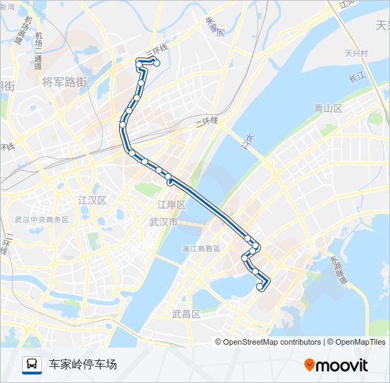 公交627路的线路图