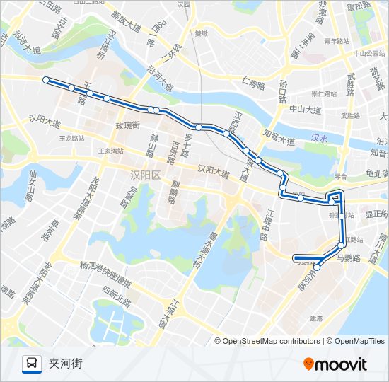 740路路线:日程,站点和地图-夹河街