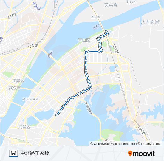 公交782路的线路图