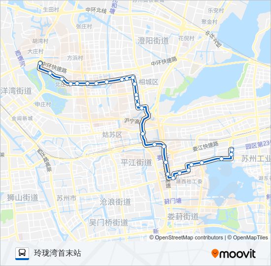 公交814路的线路图