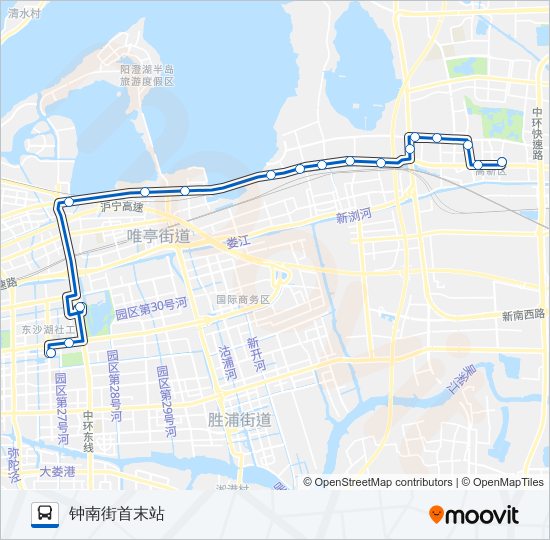 公交昆山c1路的线路图