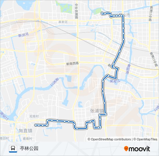 公交昆山109路的线路图