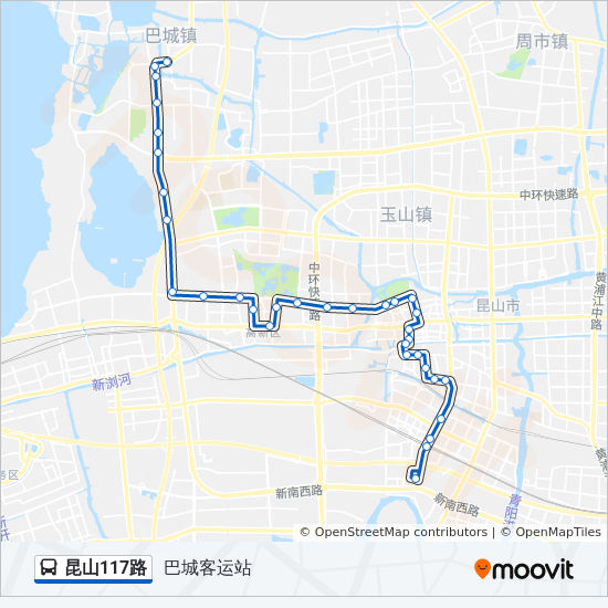 route昆山117路