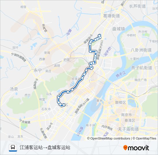 公交605路的线路图