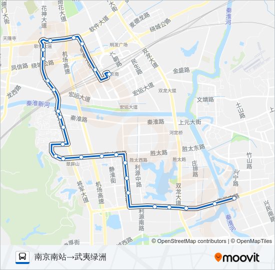 公交719路的线路图