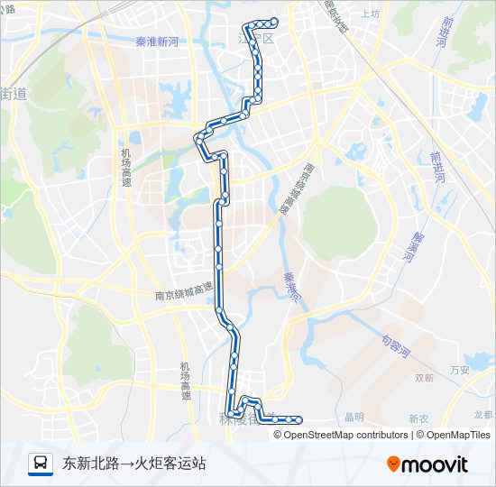 公交838路的线路图