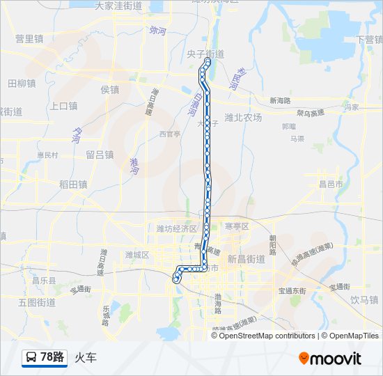 公交78路的线路图