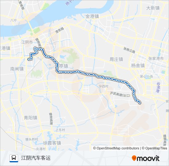 公交202路的线路图