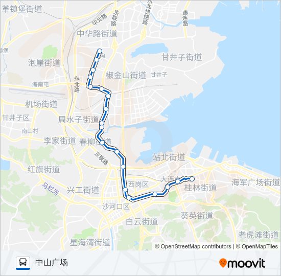 公交19路的线路图