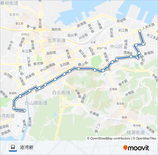 公交27路的线路图